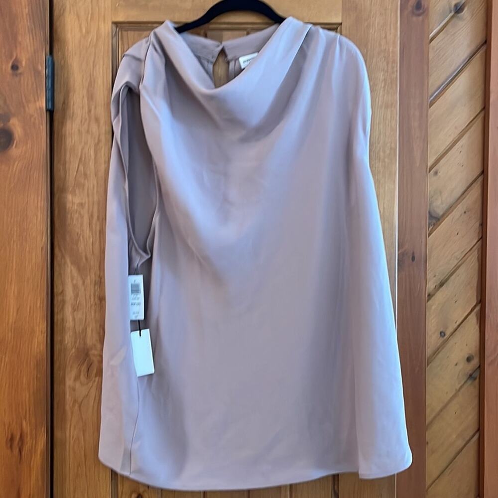 NWT Aritzia CARTER BLOUSE WARM Taupe Size 2XL Balletcore Office Siren
